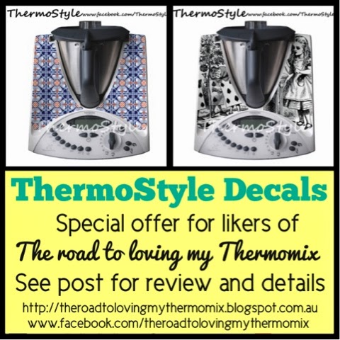 Thermomix Metallic Shimmer Sticker Decal Front & Back! 