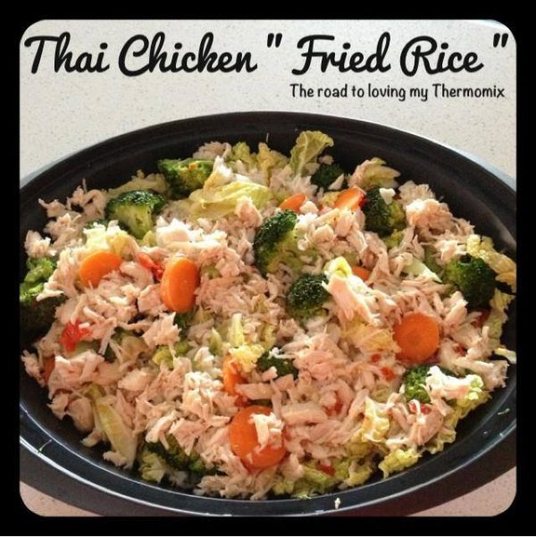 Thai Chicken “Fried Rice” – The Road to Loving My Thermo Mixer