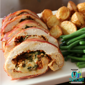 Spinach, Pesto and Mozzarella Rolled Roast Chicken – The Road to Loving ...